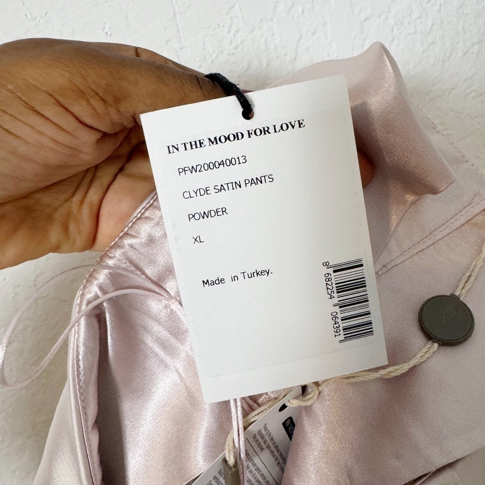 ITMFL Clyde Satin Pants In Powder - Picture 8 of 10
